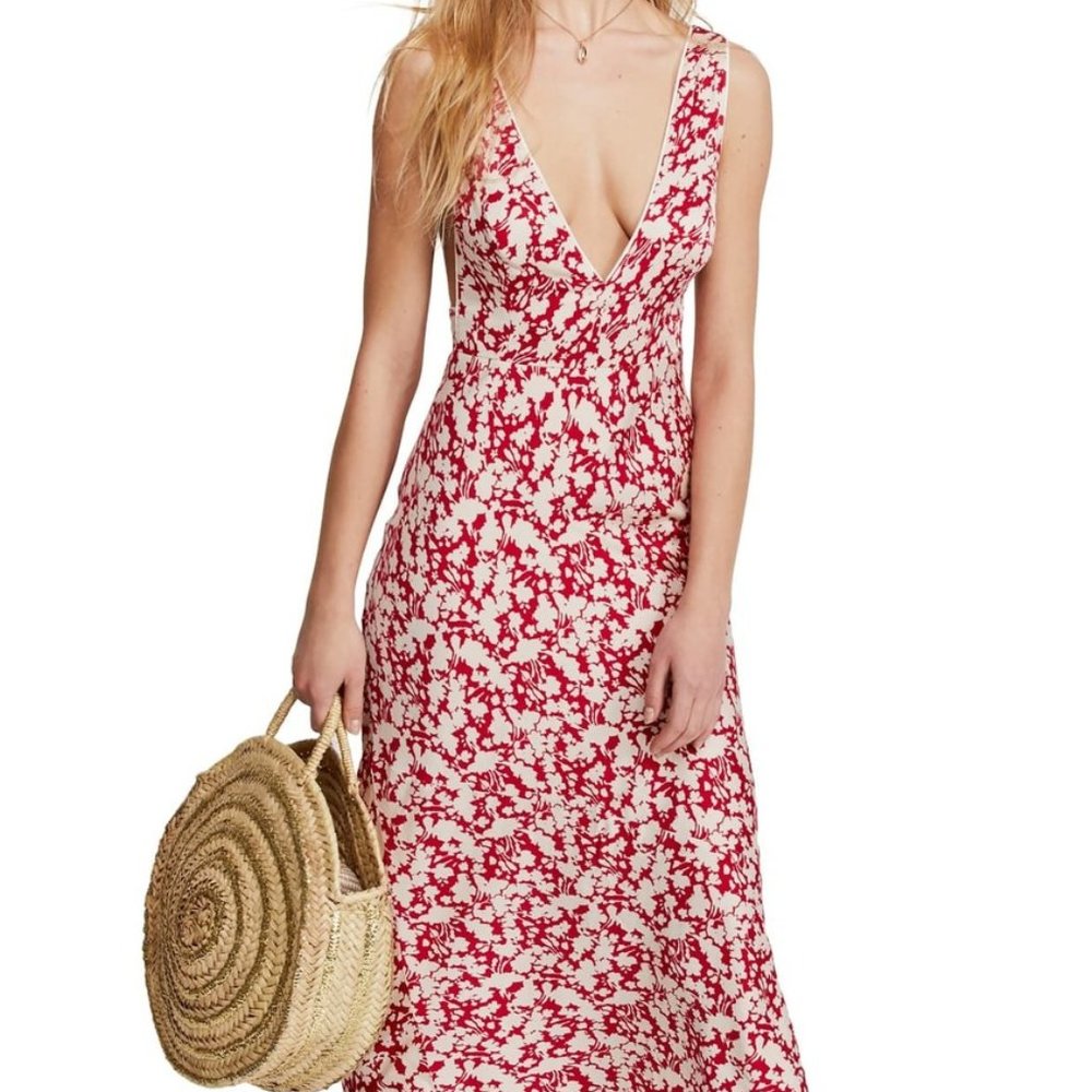 NWT Free People Oh La La Bias Midi Dress